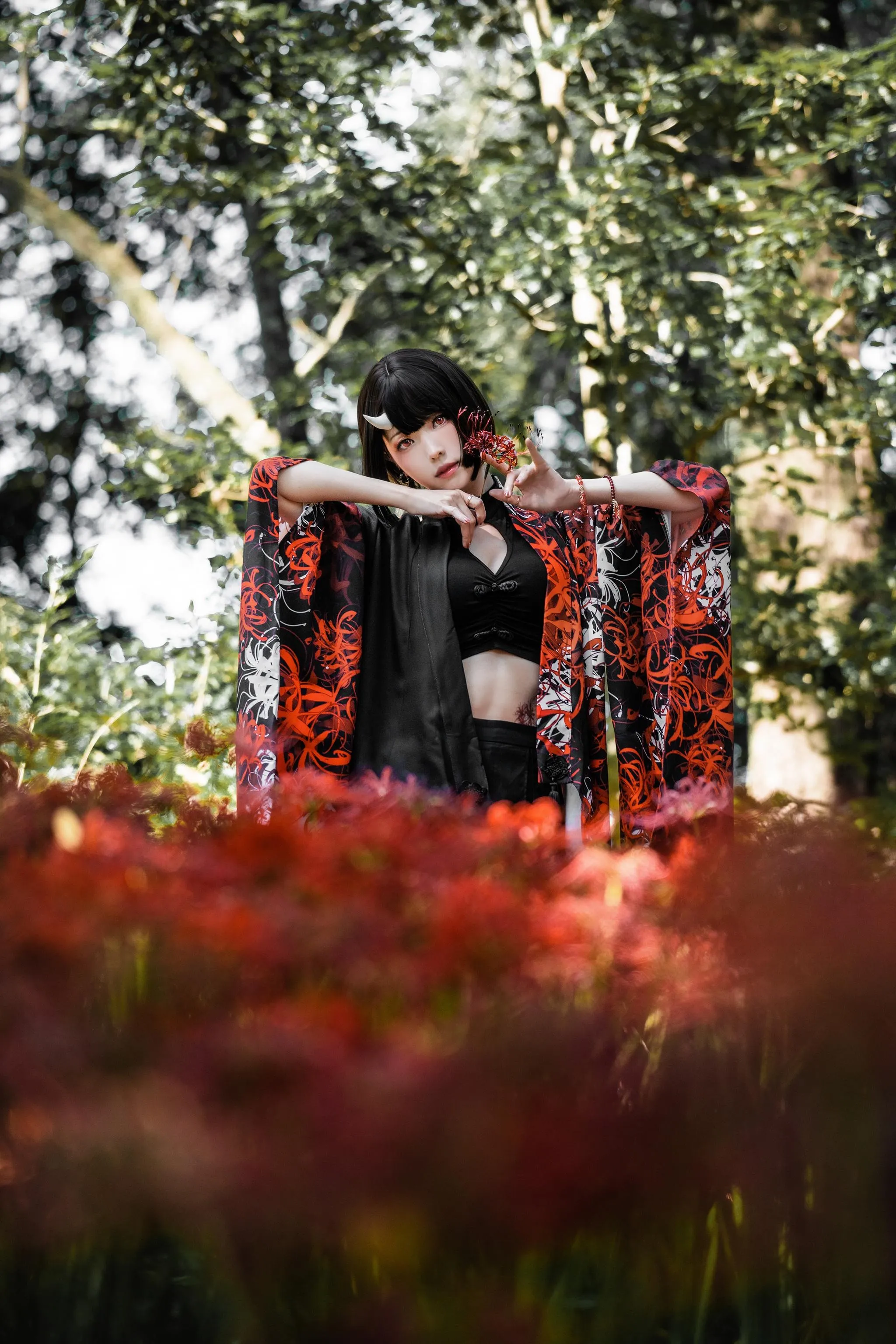 ElyEE子 – NO.129 23年10月订阅-C-Red Higanbana 殷紅彼岸 [36P]插图5